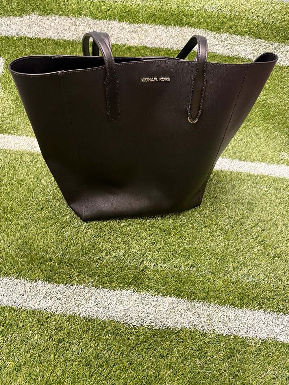 Michael Kors Saffiano Leather Black Tote Bag